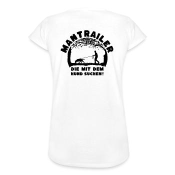 Mantrailer - die mit dem Hund suchen Mann Schwarz - Frauen Vintage T-Shirt - Weiß - Hinten