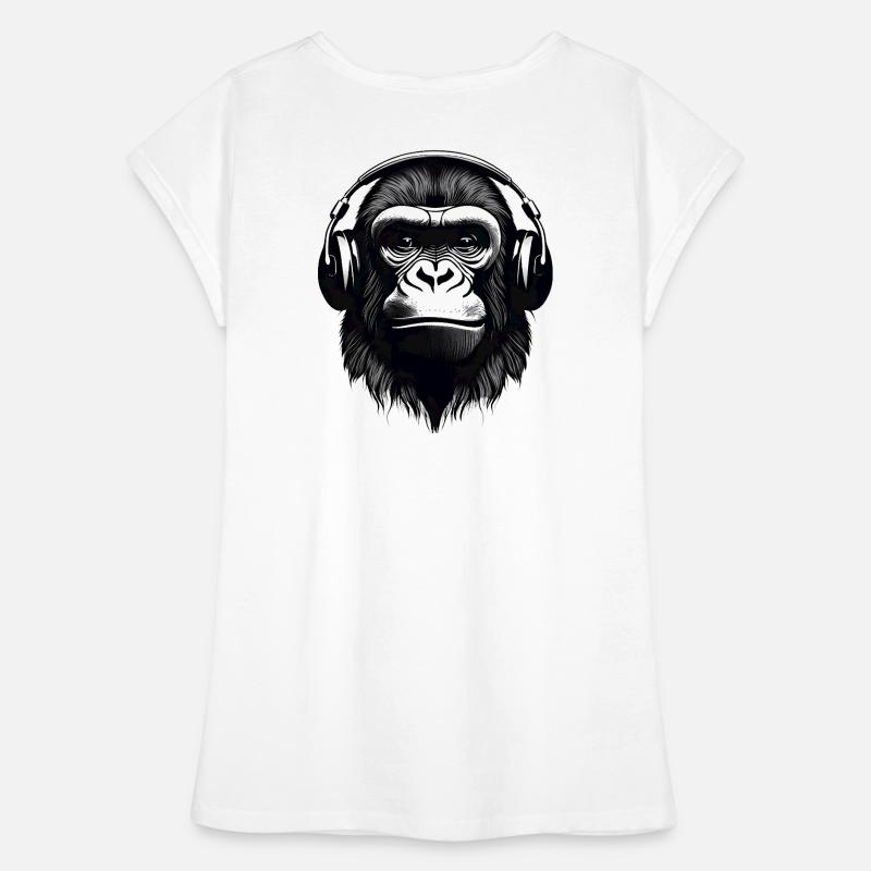 gorille, primate, singe T-shirt vintage Femme
