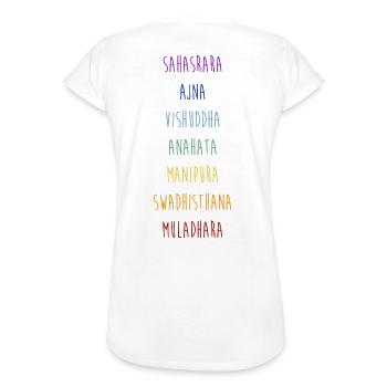 chakra - T-shirt vintage Femme - blanc - Dos - Danielle (179cm)