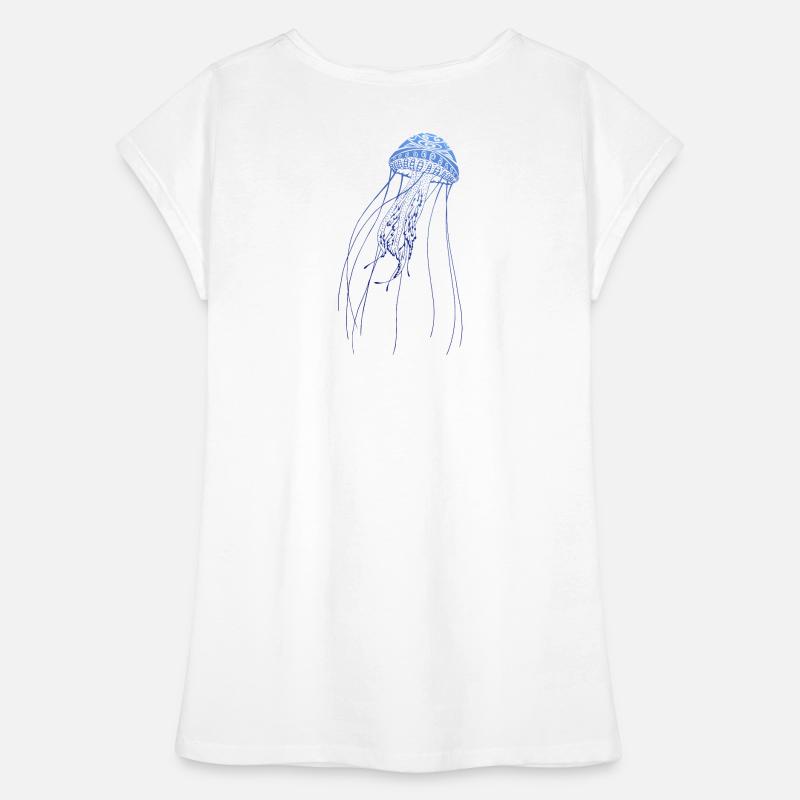 Plongée Plongée Méduse Méduse Tattoo Dive T-shirt vintage Femme