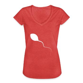sperm - Women's Vintage T-Shirt - heather red - Front - Danielle (179cm)