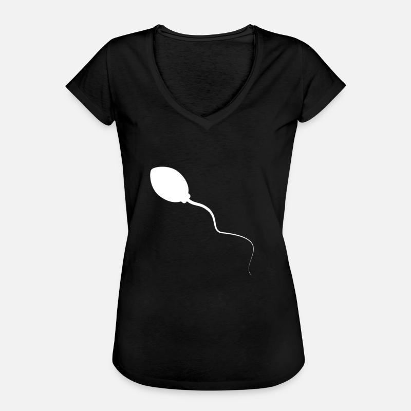 sperm - Women's Vintage T-Shirt - black