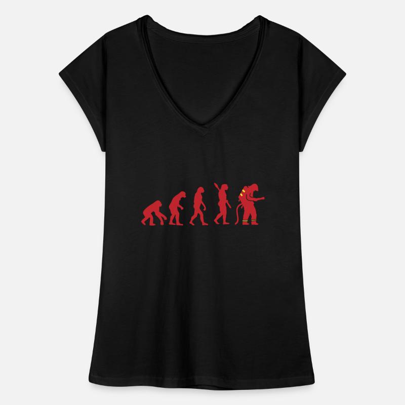 EVOLUTION POMPIER POMPIER POMPIER T-shirt vintage Femme