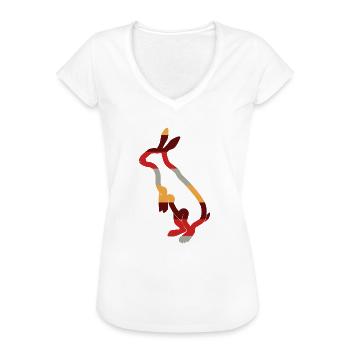 Hare - Women's Vintage T-Shirt - black - Front - Danielle (179cm)