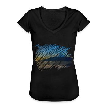 Mountain - Women's Vintage T-Shirt - black - Front - Danielle (179cm)