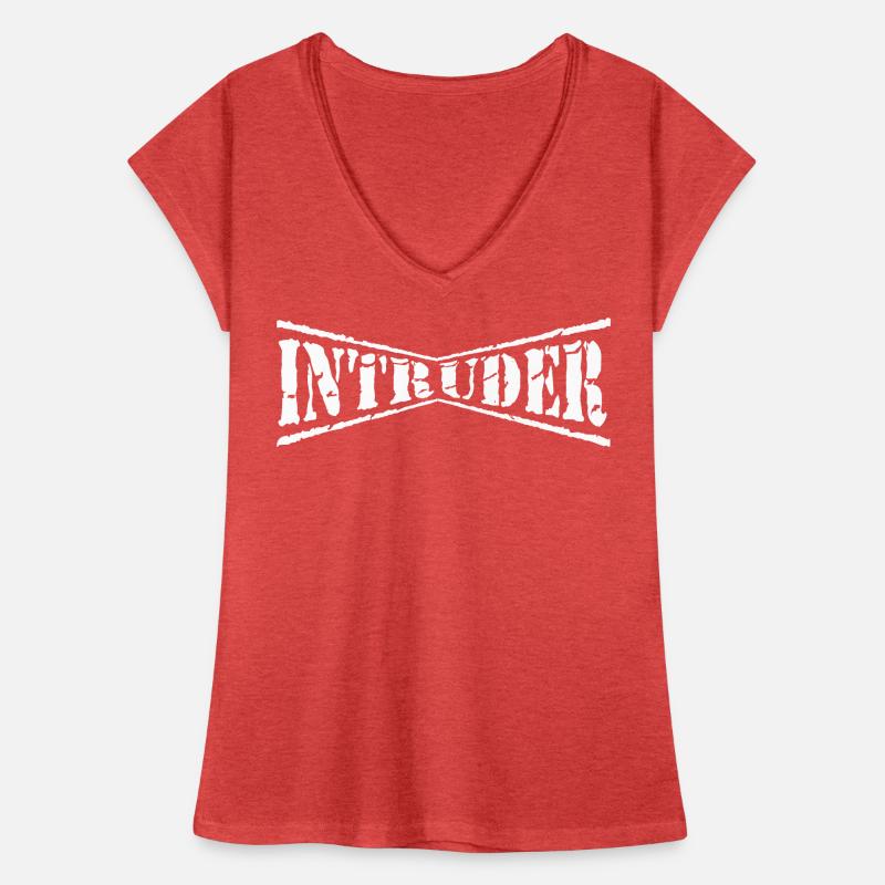 intruder hacker eindringling clan sticker computer Frauen Vintage T-Shirt