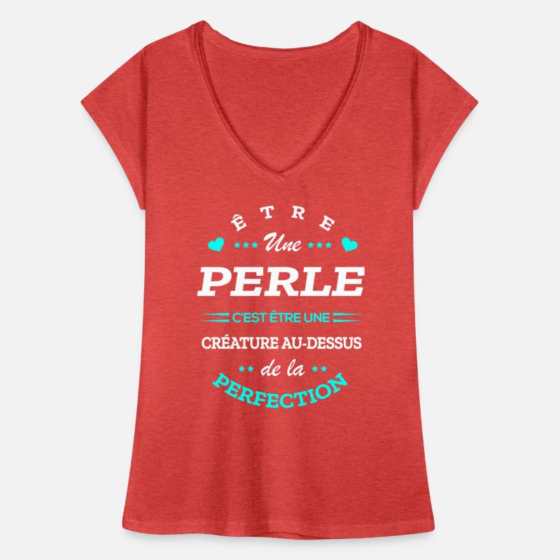 PERLE PARFAITE - NOM PERLE T-shirt vintage Femme