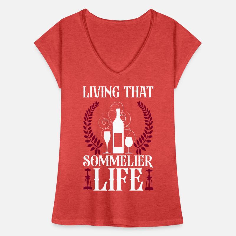 Sommelier Wine Drinking Tasting Frauen Vintage T-Shirt