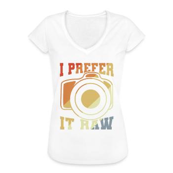 Fotografie Grap - Vrouwen Vintage T-shirt - zwart - Voor