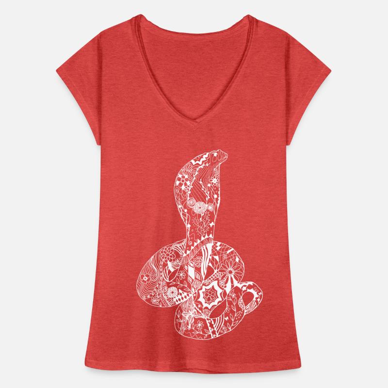 Patchwork Cobra Frauen Vintage T-Shirt