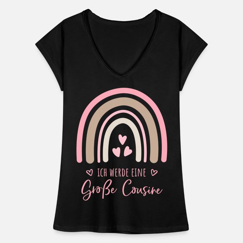 Ich werde eine große Cousine Boho Regenbogen Frauen Vintage T-Shirt