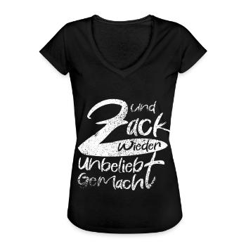 Zack Wieder Unglaublich Gemacht - Frauen Vintage T-Shirt - Schwarz - Vorne