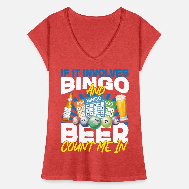 Bingo Player Beer If It Involves Women's Vintage T-Shirt
