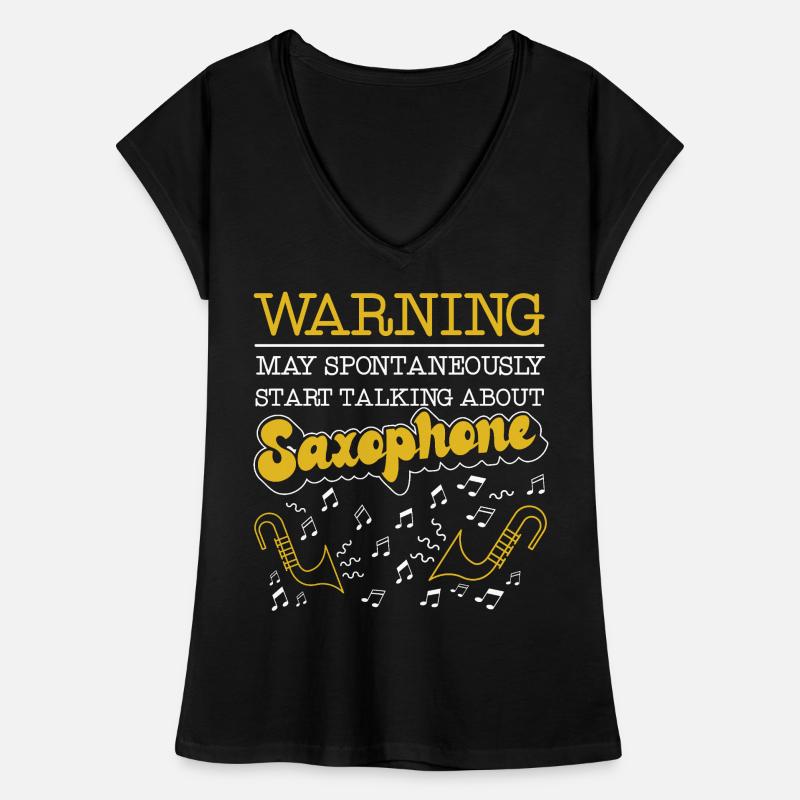Saxophone Warning May Frauen Vintage T-Shirt