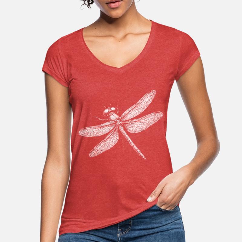 Libellule T-shirt vintage Femme