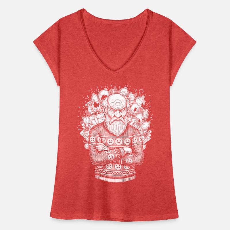 Pull de Noël moche T-shirt vintage Femme
