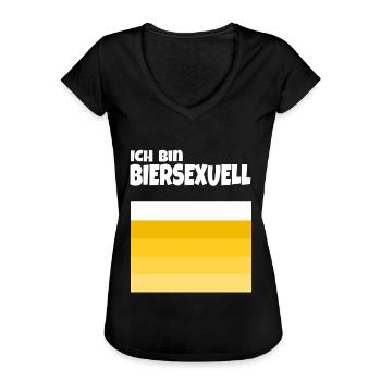 Biersexuell - Frauen Vintage T-Shirt - Schwarz - Vorne