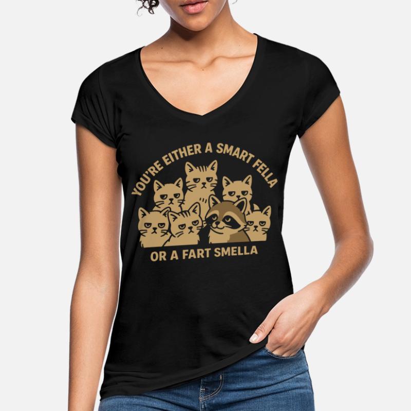 Du bist entweder ein schlauer Kerl oder ein Furzgeruch Meme Frauen Vintage T-Shirt