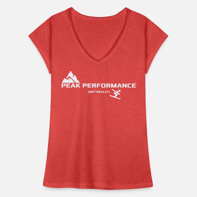 Performance optimale - Pas vraiment | Humour de ski T-shirt vintage Femme