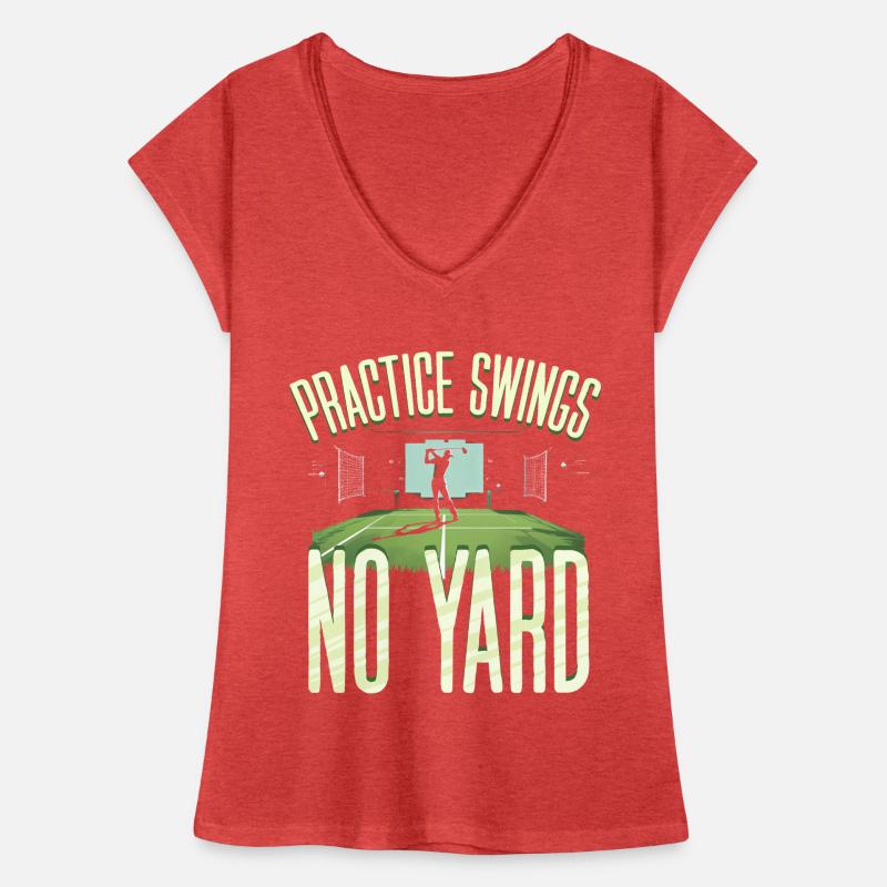 Golf Simulator Practice Swings No Yard Women's Vintage T-Shirt