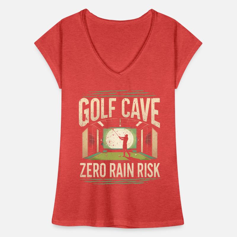 Golfsimulator Golf Cave Zero Rain Risk Frauen Vintage T-Shirt