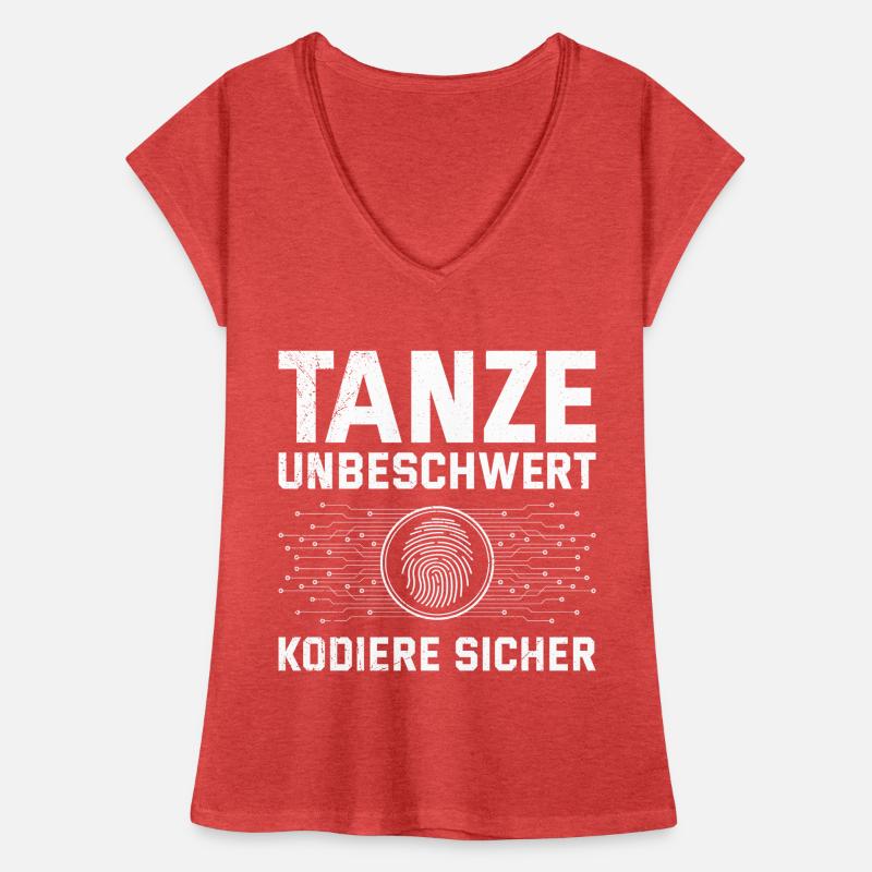 Codeur scientifique DANSE SANS SOUCI, CODE EN TOUTE SÉCURITÉ T-shirt vintage Femme