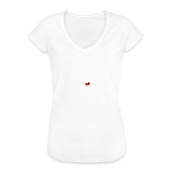 Lübeck Meine Heimat meine Liebe Herz - Frauen Vintage T-Shirt - Schwarz - Vorne - Danielle (179cm)