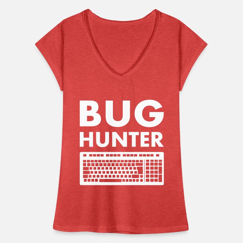 Programmer hacker computer scientist bug hunter Women's Vintage T-Shirt