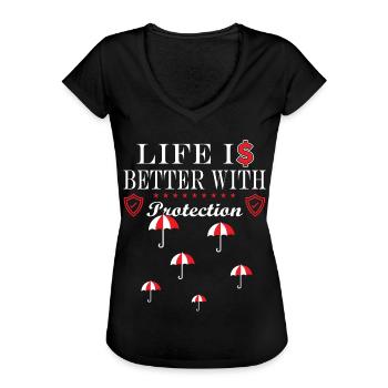 Lustiges für Versicherungsvertreter - Frauen Vintage T-Shirt - Schwarz - Vorne