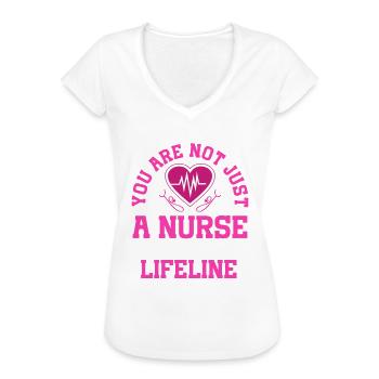 Drôle Psychiatrique - T-shirt vintage Femme - noir - Devant - Danielle (179cm)
