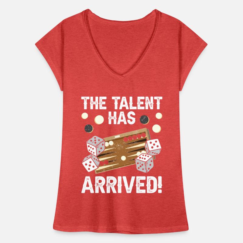 Board Game Funny Backgammon Women's Vintage T-Shirt