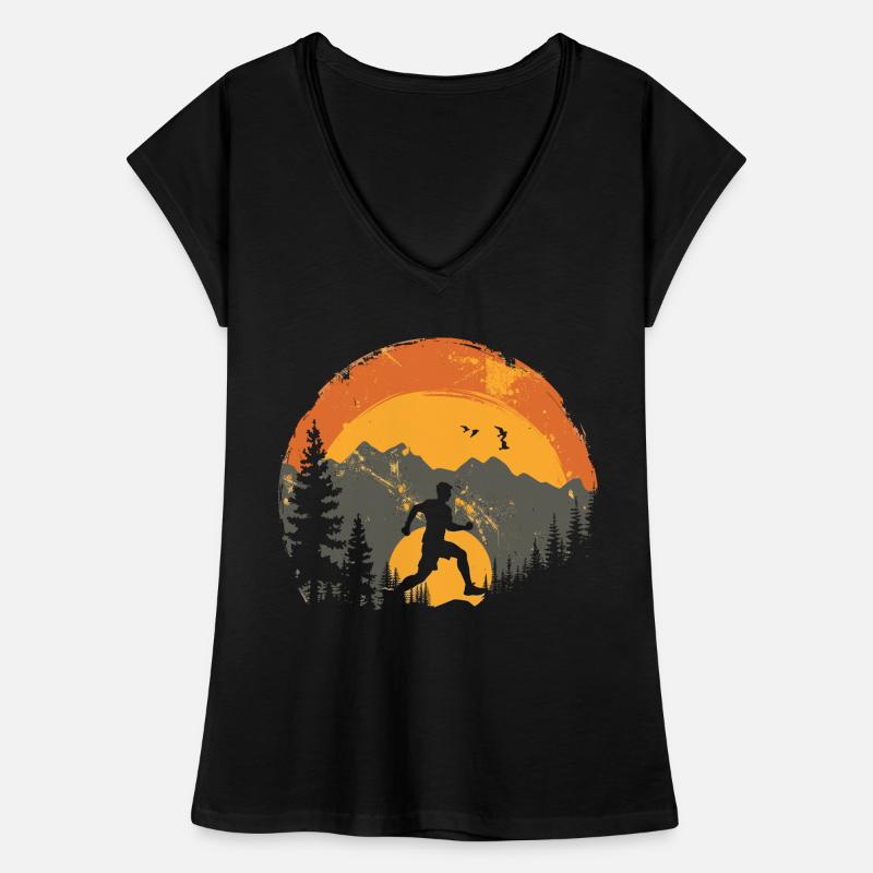 Conception de course pour les coureurs au marathon T-shirt vintage Femme