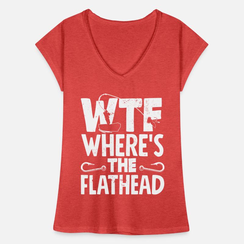 Funny catfish lover flathead fish Women's Vintage T-Shirt