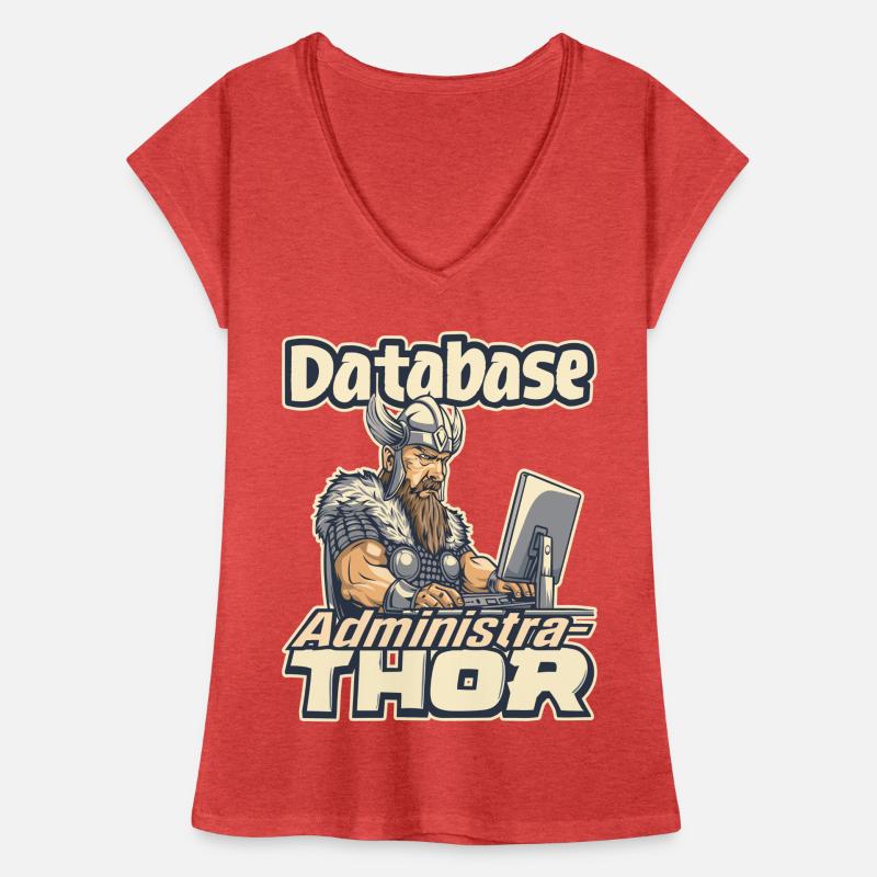 Viking Databaseadministra-thor Nerdy Maglietta vintage donna