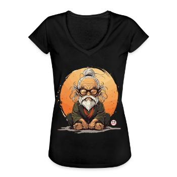 Hiragana Katakana Kaizen-methode Kaizen - Frauen Vintage T-Shirt - Schwarz - Vorne - Danielle (179cm)