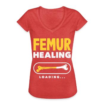 Leg Reconstruction Restoration - Women's Vintage T-Shirt - heather red - Front - Danielle (179cm)