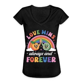 Fruchtig-lesbischer LGBT-Stolz-Monat - Frauen Vintage T-Shirt - Schwarz - Vorne - Danielle (179cm)