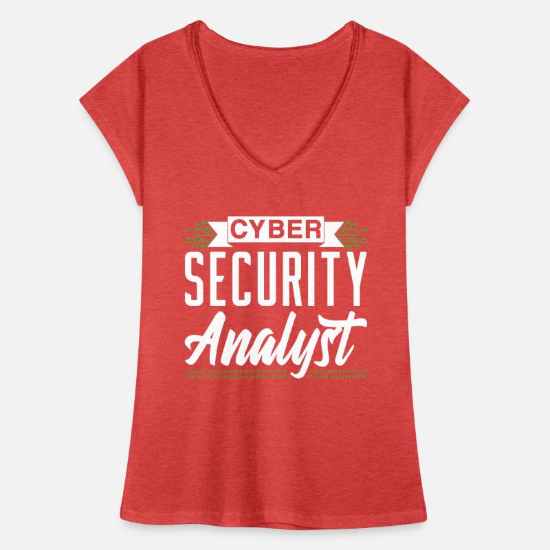 Cybersecurity Analyst Hacker IT Security Hack Women's Vintage T-Shirt