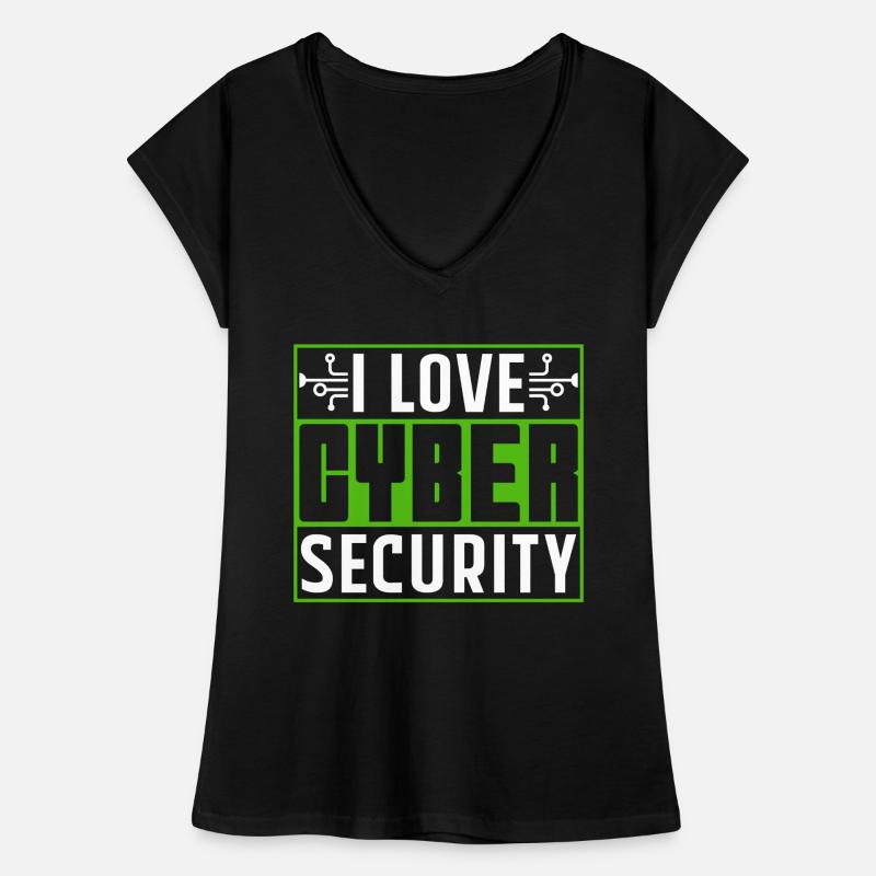 J’adore Cybersecurity Hack IT Security Hacker T-shirt vintage Femme