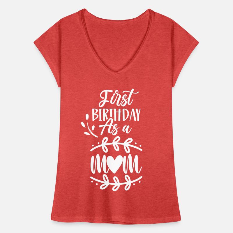 Erster Geburtstag Als Mutter Party Mama Mami Frauen Vintage T-Shirt