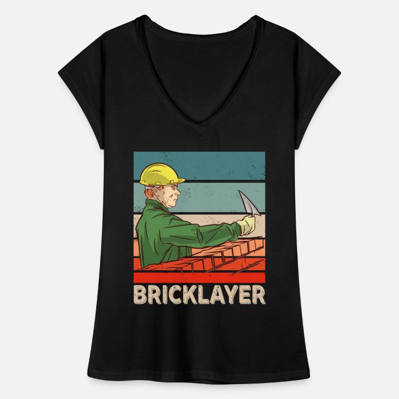 Mason Brick Craftsmen Masonry Women's Vintage T-Shirt