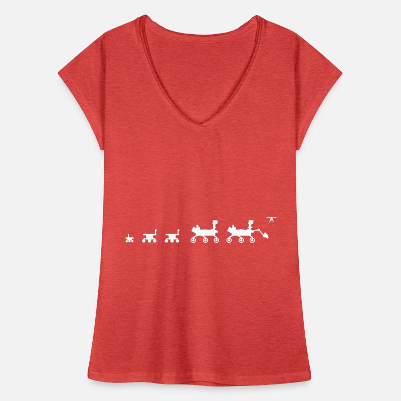 Mars Rover Evolution T-shirt vintage Femme