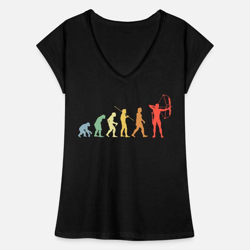 Bow Evolution Retro Archery Archer Women's Vintage T-Shirt