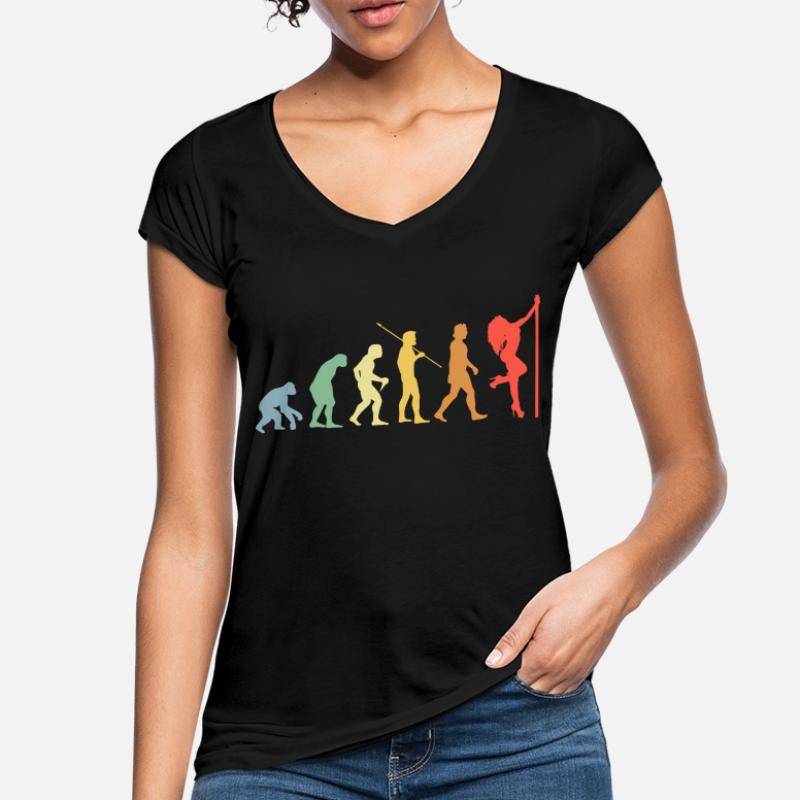 Pole Dance Evolution Retro Pole Dancer Women's Vintage T-Shirt