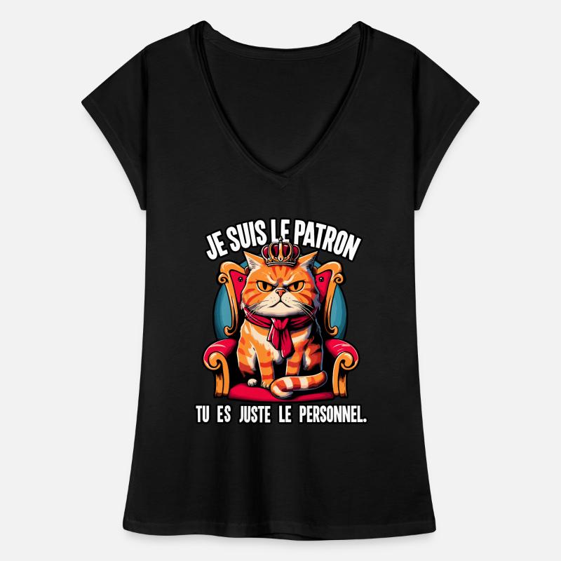 Ich bin der , Katze. Frauen Vintage T-Shirt