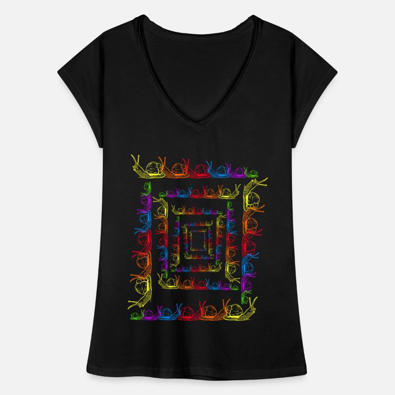 Rainbow Snails LGBT Snail Shell Women's Vintage T-Shirt