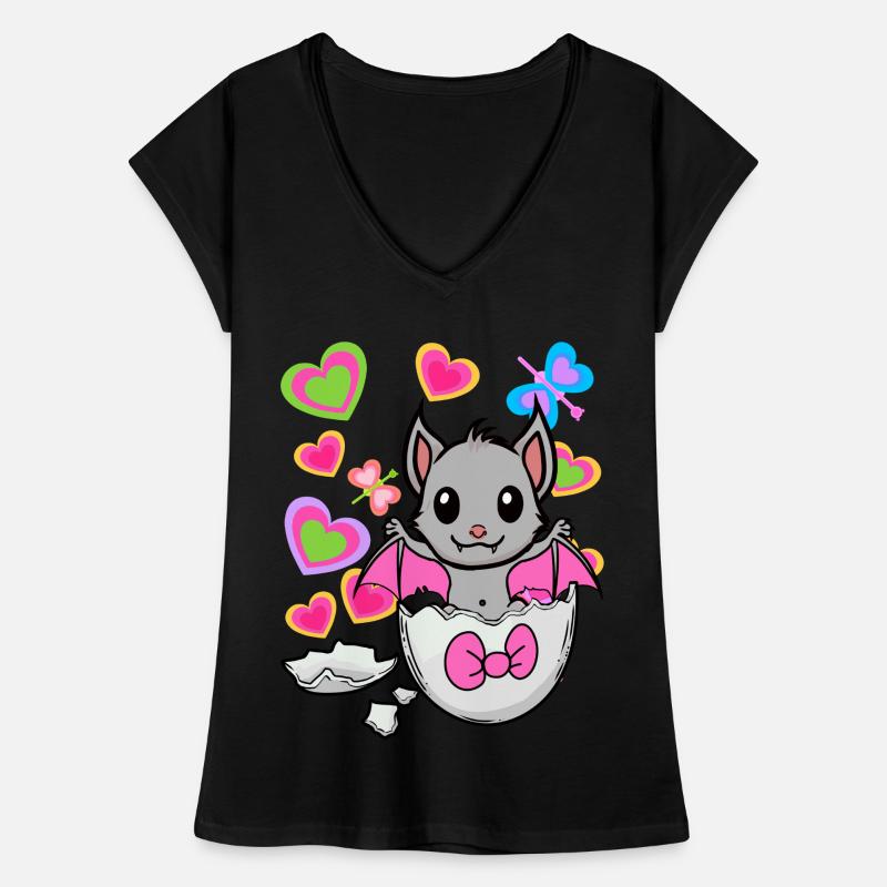 Bat Eggshell Birth Egg Children Child Women's Vintage T-Shirt