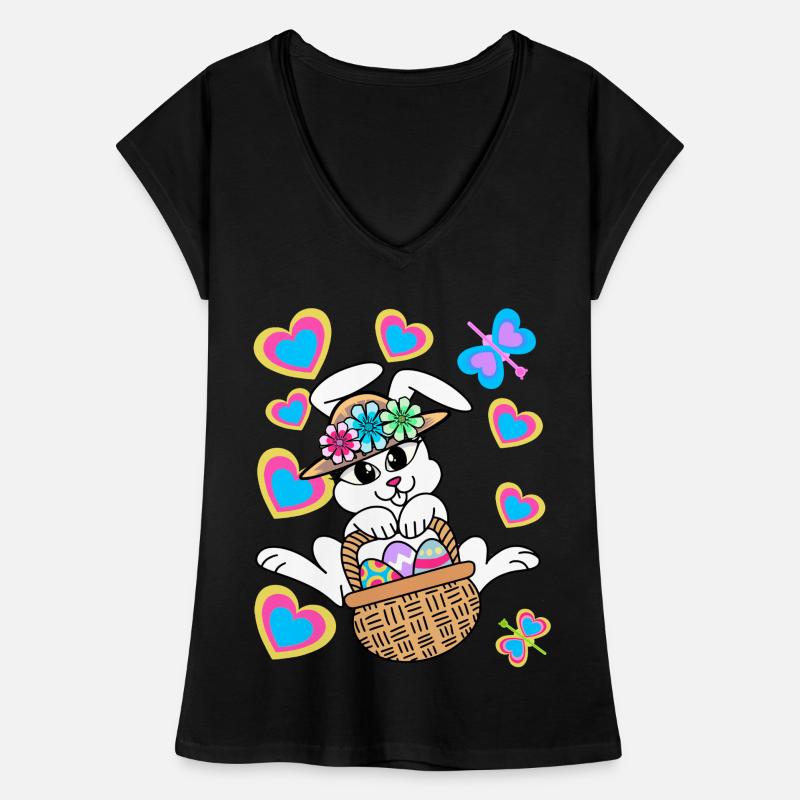 Retro Easter Bunny Bunny Bunny Rabbit Eggs Women's Vintage T-Shirt