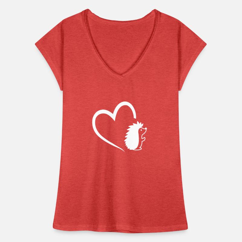 Hérisson avec un amour de hérisson de conception de coeur T-shirt vintage Femme