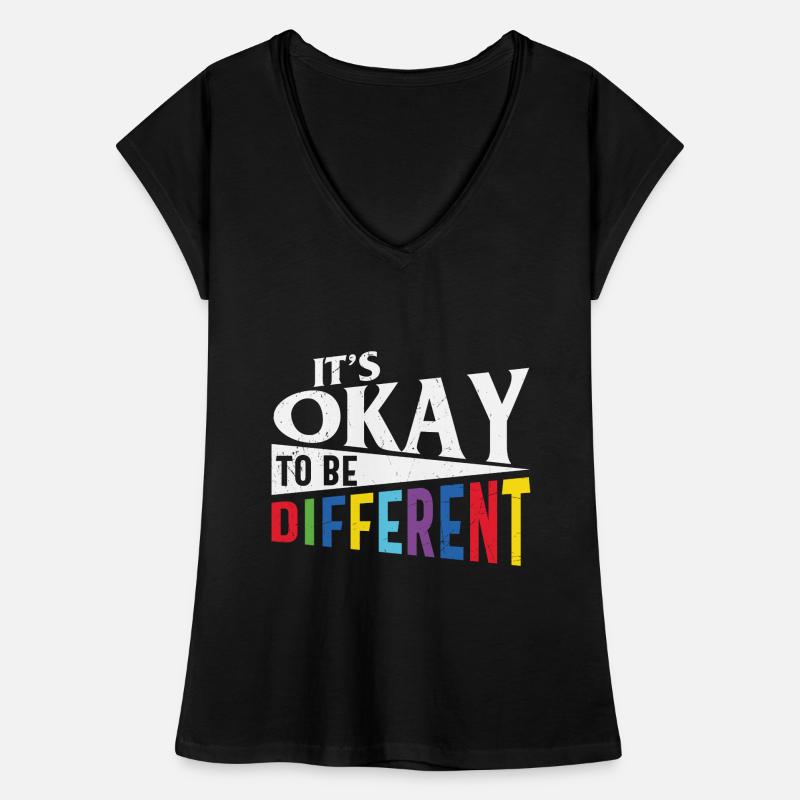 Autisme Citation Autisme C’est ok d’être différent T-shirt vintage Femme